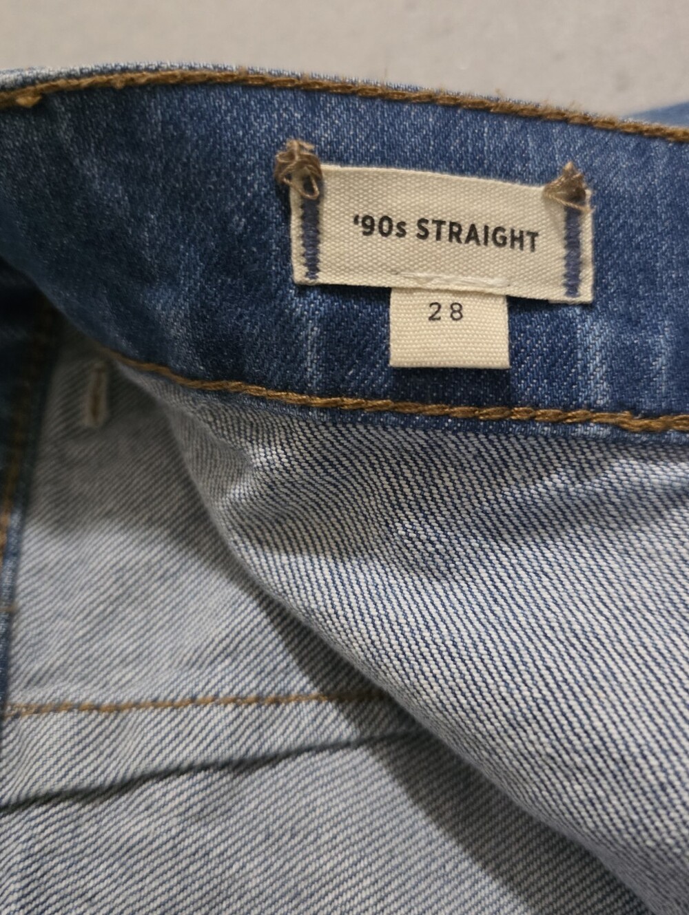 NWOT Madewell Womens '90s High Rise Utility Straight Denim Jeans Size 28 - Picture 3 of 12